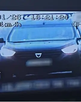 Foto Şofer, din Caracal, surprins de radar pe DN 6