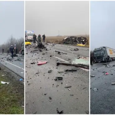 Foto VIDEO. Grav accident pe E70! Cel puțin 6 persoane au murit: Impact devastator între un microbuz, un tir și o autocisternă