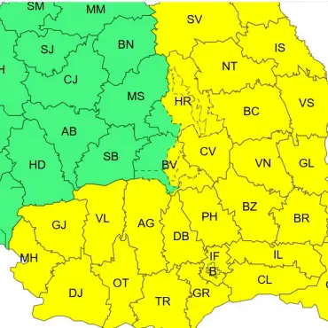 Foto Oltul, sub Cod Galben de ger. Temperaturi de până la -20 de grade, dar şi ninsori
