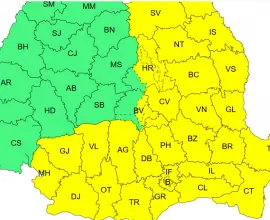 Foto Oltul, sub Cod Galben de ger. Temperaturi de până la -20 de grade, dar şi ninsori