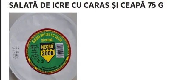 Foto Balş: Produs contaminat cu Listeria a fost retras de la raft