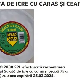 Foto Balş: Produs contaminat cu Listeria a fost retras de la raft