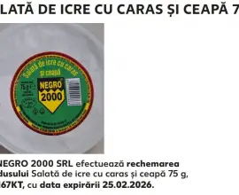 Foto Balş: Produs contaminat cu Listeria a fost retras de la raft