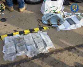 Foto Captură record de cocaină și hașiș: Fiul unui colonel MAI și un traficant cu legături în America Latină, reținuți după un flagrant cu focuri de armă