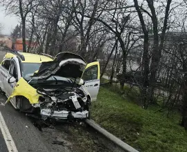 Foto Un şofer, din Balş, rănit într-un accident pe DN 6