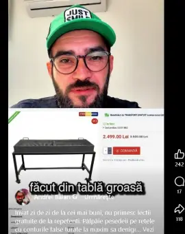 Foto „Grătarele handmade” ale şefului DUS explică prețul exorbitant al adăposturilor pentru pisici: „Nu pot să-l contrazic, e specialist în ospitalitate”