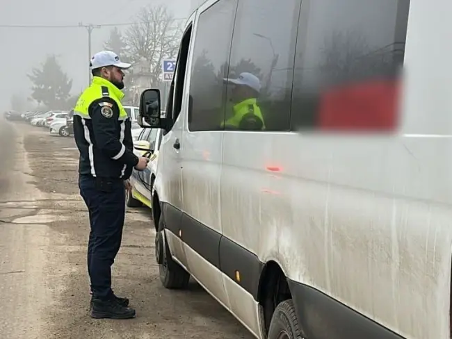 Foto Șofer depistat băut la volanul unui ansamblu de vehicule, în timpul controalelor „TRUCK & BUS” din Olt