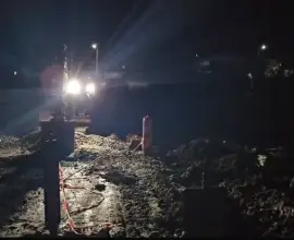 Foto Circulaţie restricţionată în Voinesa, din cauza pericolului de inundaţii