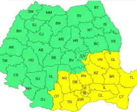 Foto Oltul, sub Cod Galben de ploi, gheţuş, polei, ninsori şi viscol