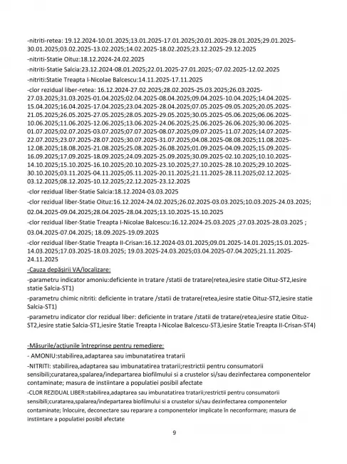 Foto Slatina sub asediul amoniului și nitriților: Apa „potabilă” promisă de Mario De Mezzo, o bombă cu ceas în raportul DSP Olt