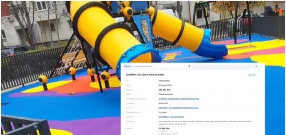 Foto Aproape 3 milioane de lei către același furnizor: achizițiile pentru locuri de joacă din Slatina ridică semne de întrebare 