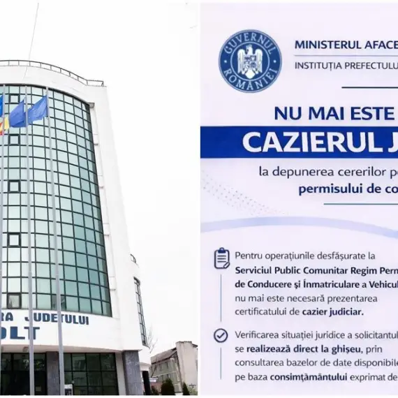 Foto Prefectura Olt: Fără cazier judiciar la dosarul pentru permisul de conducere