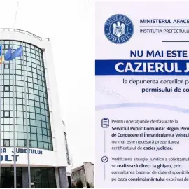 Foto Prefectura Olt: Fără cazier judiciar la dosarul pentru permisul de conducere