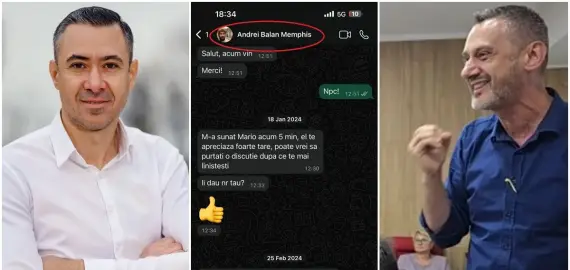 Foto Dezvăluiri incendiare la Slatina: Mesajele prin care primarul De Mezzo încerca să-l racoleze pe Cristian Cismaru