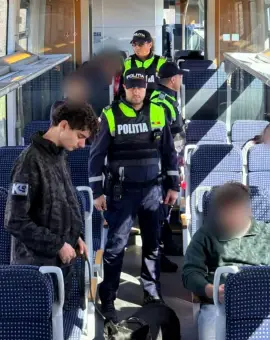 Foto Campanie de prevenire a drogurilor și furturilor în transportul feroviar din Olt