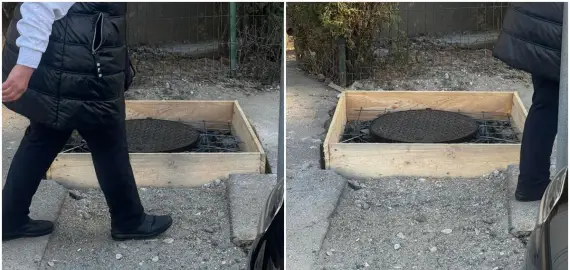 Foto Eroarea CAO care spulberă promisiunea lui De Mezzo: Stradă spartă din nou pentru că s-a uitat montarea vanelor (VIDEO)