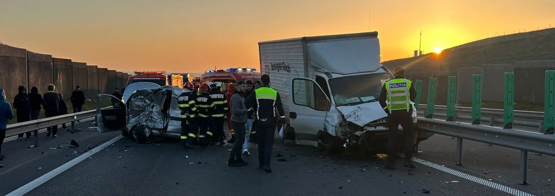Foto Accident pe Drumul Expres: Coliziune la Milcovu din Deal 