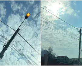 Foto Risipă pe banii cetățenilor: DASIP a uitat iluminatul aprins pe mai multe străzi din Slatina