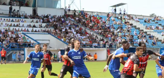 Foto CSM Slatina, după puncte la Bistriţa în primul meci din play-out