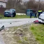 Foto Accident la Cârlogani. O persoană, la spital