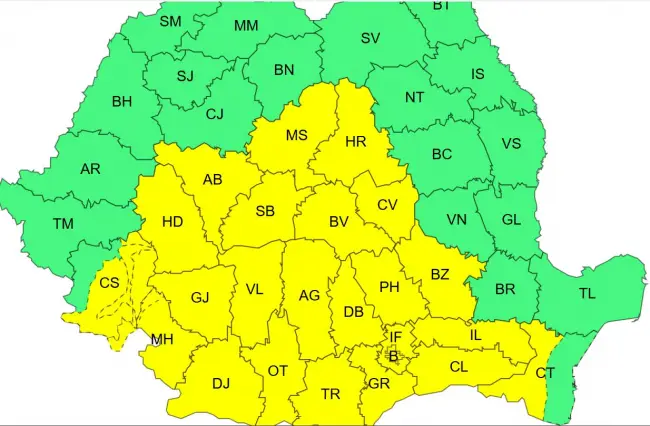 Foto Oltul, sub Cod Galben de vânt. Sunt anunţate ploi în mai multe regiuni