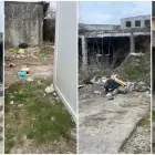 Foto Umilință la marginea Slatinei: Sinistrații de pe strada Grădiște, uitați în containere printre ruine și gunoaie (FOTO)