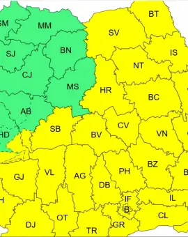 Foto Oltul, sub Cod Galben de vânt şi ploi abundente 