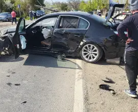 Foto Accident la Osica de Sus. Mai multe autoturisme implicate (FOTO)