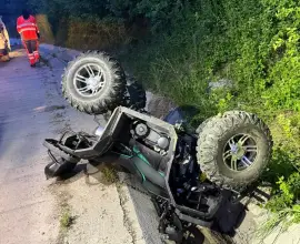 Foto Un bărbat a murit după ce s-a răsturnat cu ATV-ul în localitatea Sprâncenata