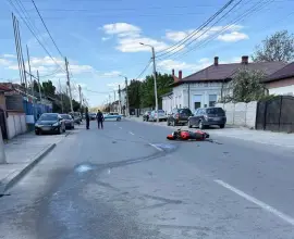 Foto Motociclist rănit într-un accident rutier produs în Slatina