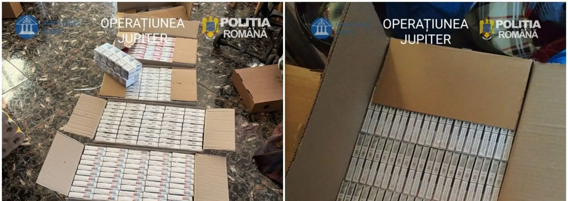 Foto Operațiunea JUPITER: Captură impresionantă de țigări în Olt 
