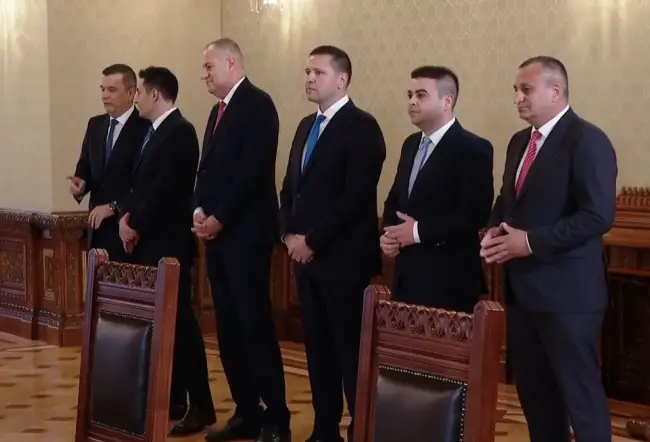Foto Marius Oprescu, în delegaţia PSD la consultările de la Cotorceni