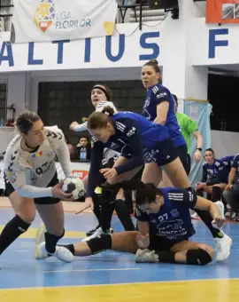 Foto CSM Slatina, înfrângere la Dunărea Brăila în partida decisivă pentru un loc în EHF