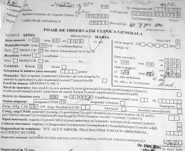Foto Pacientă cu şapte coaste fisurate,  trimisă la psiholog