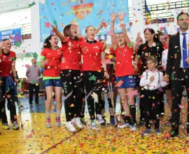 Foto CSM Slatina, invincibilă în retur. Handbalistele slătinene au încheiat sezonul promovării cu victorie