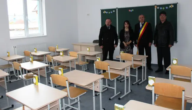 Foto FOTO. Şcoală nouă la Brâncoveni. Investiţie de peste un milion de lei, finanţată de Banca Mondială