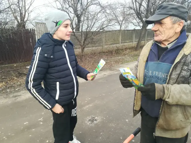 Foto FOTO. Elevii de la Şcoala Ursa din Gîrcov, campanie de conştientizare pentru protecţia mediului înconjurător