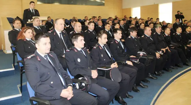 Foto FOTO. Bilanţ 2017. ISU Olt premiat cu Placheta Onorifică a IGSU, pentru activitatea de anul trecut