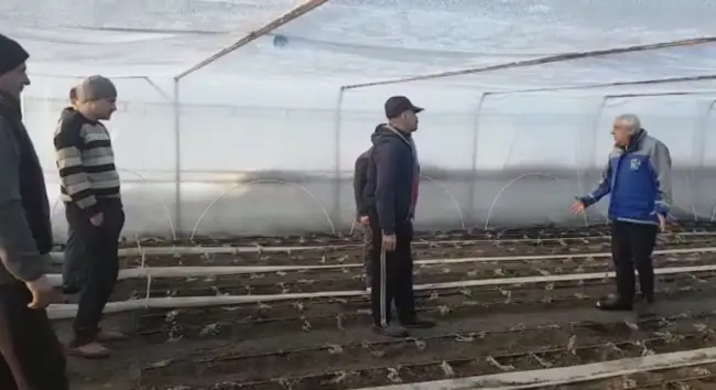 Foto FOTO. Ministrul Agriculturii, în vizită la Izbiceni, unde gerul a făcut ravagii. „Programul Tomata se va realiza”