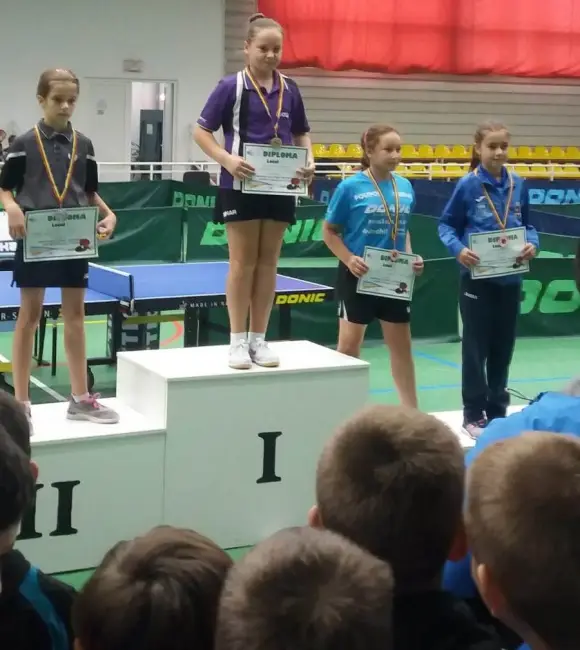 Foto Andreea Jifcu, dublă campioană naţională la tenis de masă
