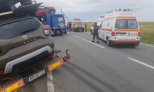 Foto FOTO&VIDEO. O persoană a murit, iar o gravidă este în stare gravă, în urma accidentului de la Priseaca