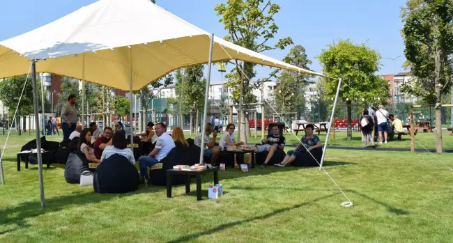 Foto FOTO. Cel mai mare parc din Slatina, inaugurat oficial. Street Food Festival, timp de trei zile, în noua zonă de promenadă