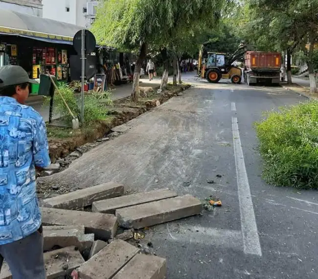 Foto FOTO. Strada Mihai Eminescu din Caracal, supralărgită