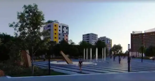 Foto FOTO - Gradena de pe Esplanada Slatina a fost dărâmată. Cum se va schimba centrul civic al oraşului