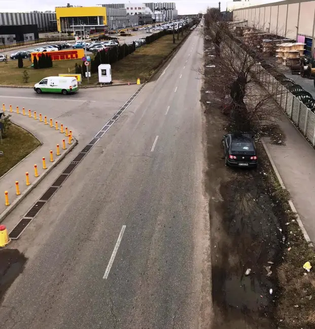 Foto FOTO. A început supralărgirea străzii Drăgăneşti din Slatina. Artera va avea 14 metri lăţime pentru patru benzi de circulaţie