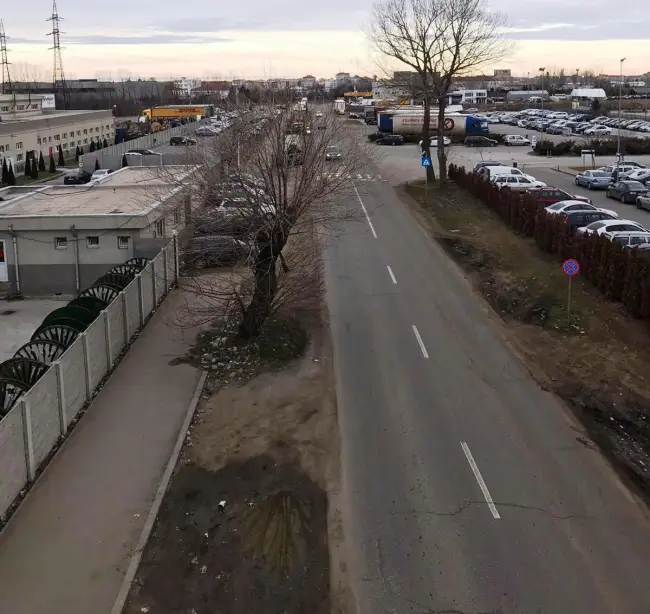 Foto FOTO. A început supralărgirea străzii Drăgăneşti din Slatina. Artera va avea 14 metri lăţime pentru patru benzi de circulaţie