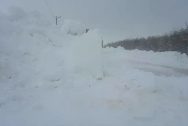 Foto FOTO&VIDEO. Troiene de zăpadă între Milcov şi Slatina. Drumarii lucrează la deblocarea drumului 