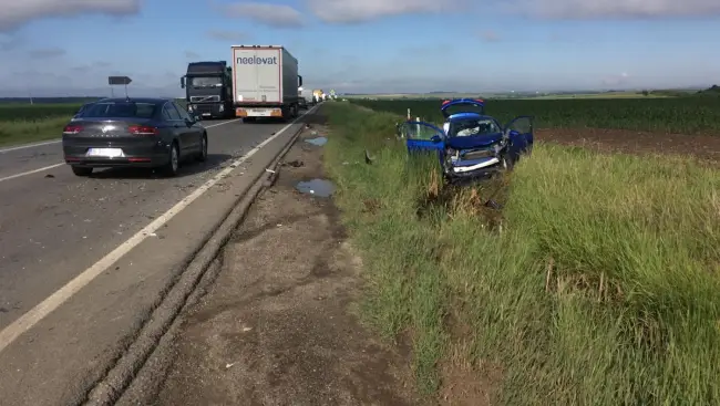 Foto Şofer din Balş, implicat într-un accident rutier la Pieleşti