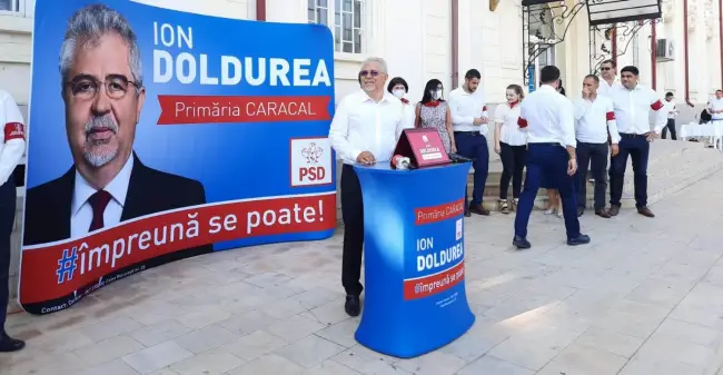 Foto VIDEO: Candidatul PSD Ion Doldurea, lansat în cursa pentru Primăria Caracal