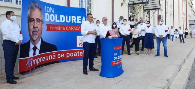 Foto VIDEO: Candidatul PSD Ion Doldurea, lansat în cursa pentru Primăria Caracal